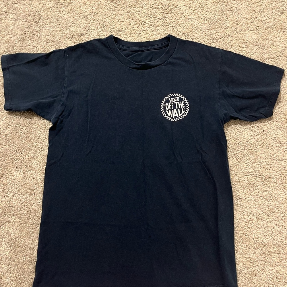 Vans Navy Tee with Logo